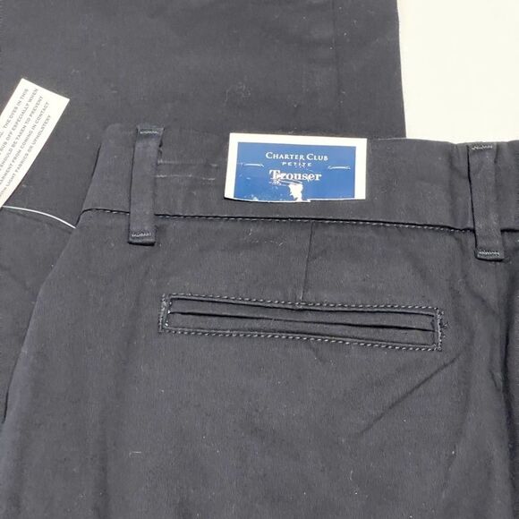 Charter Club Trouser Wide Leg Pants Black 2 Petite - Picture 11 of 15